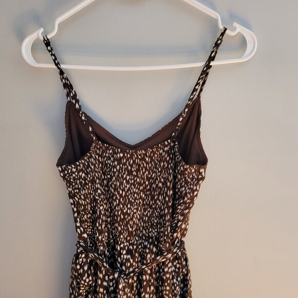 Brown and White Jumpsuit Pantsuit Size M - Picture 5 of 5